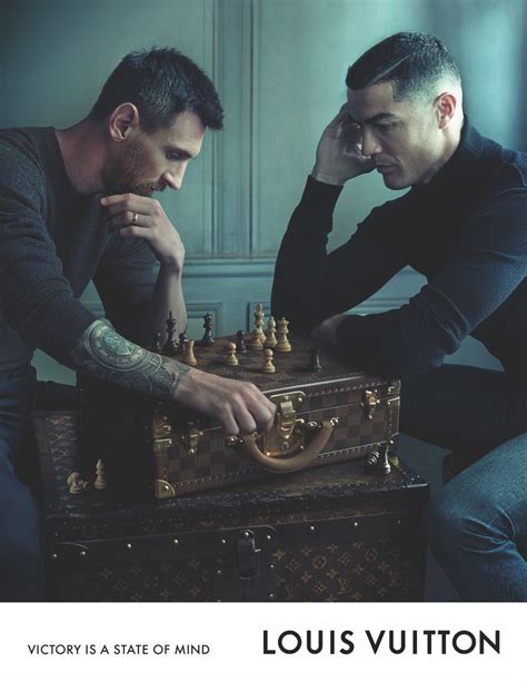 messi ronaldo foto louis vuitton